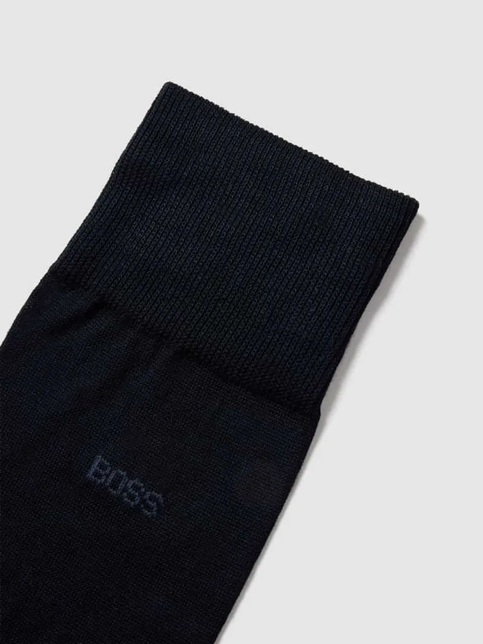 BOSS Socken mit Label-Print in Dunkelblau