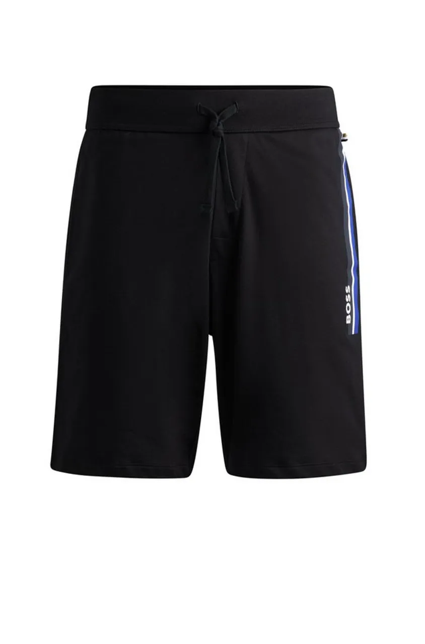 BOSS Sweatpants Authentic Shorts mit seitlichen Kontraststreifen