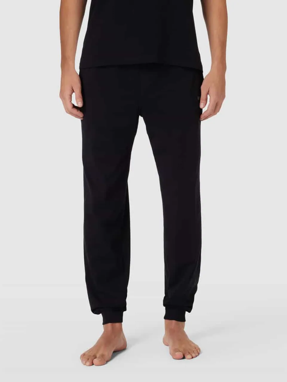 BOSS Sweatpants mit Label-Stitching Modell 'Mix&Match' in Black