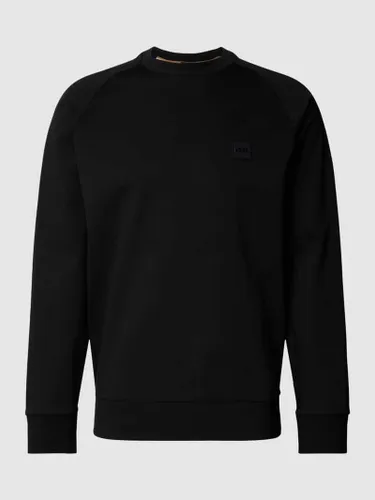 BOSS Sweatshirt mit Label-Badge Modell 'Stadler 82' in Black