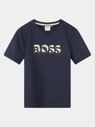 Boss T-Shirt J50723 S Dunkelblau Regular Fit