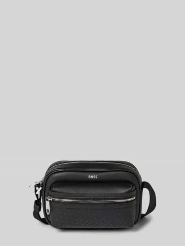 BOSS Umhängetasche mit Label-Details Modell 'Zair' in Black, Größe One Size