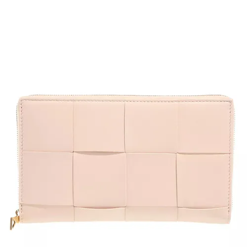 Bottega Veneta Portemonnaie - Zip Around Wallet Leather - Gr. unisize - in Gold - für Damen