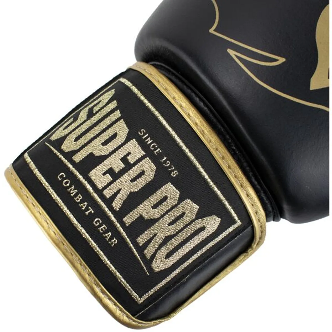 Boxhandschuhe SUPER PRO "Warrior" Gr. 14 14 oz, goldfarben (goldfarben, schwarz) Boxhandschuhe