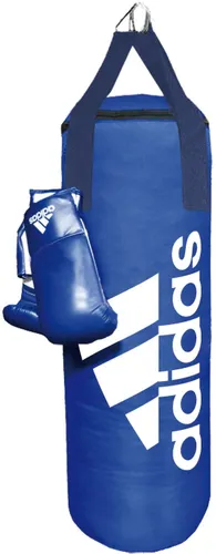 Boxsack ADIDAS PERFORMANCE "Blue Corner Boxing Kit" Boxsäcke Gr. B/H: 30 cm x 80 cm, blau Boxsäcke