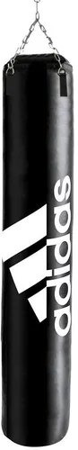 Boxsack ADIDAS PERFORMANCE "Boxing Bag Lux" Boxsäcke Gr. B/H/L: 33 cm x 33 cm x 120 cm, schwarz (schwarz, weiß) Boxsäcke