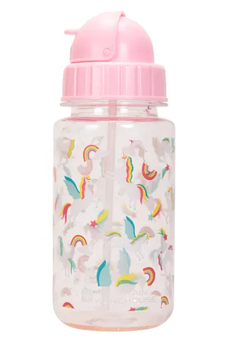 BPA-Freie Kinder-Trinkflasche mit Flip-Top-Deckel - 350ml - Rosa
