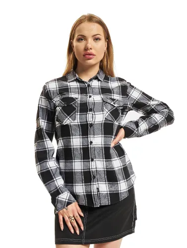 Brandit Amy Flanell Checkshirt Girl-Hemd schwarz/weiß