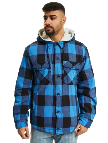 Brandit Lumberjacket hooded black/blue