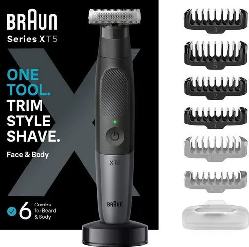 Braun Haarschneider Series X XT5300, wasserdicht, 4D-Flex-Klinge