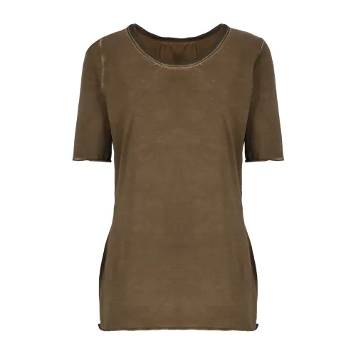 Braunes Baumwoll-T-Shirt für Frauen UMA Wang