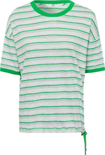 BRAX Damen Style Candice Linen Striped T-Shirt