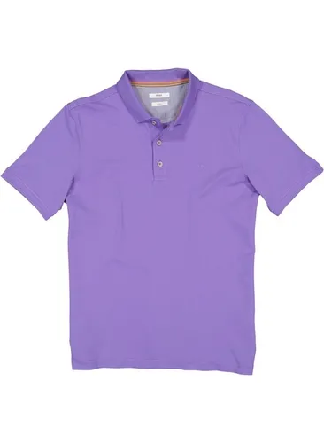 Brax Herren Polo-Shirt violett Baumwoll-Piqué