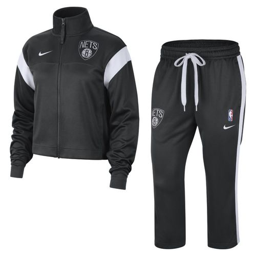 Brooklyn Nets Courtside Nike NBA-Trainingsanzug für Damen - Schwarz