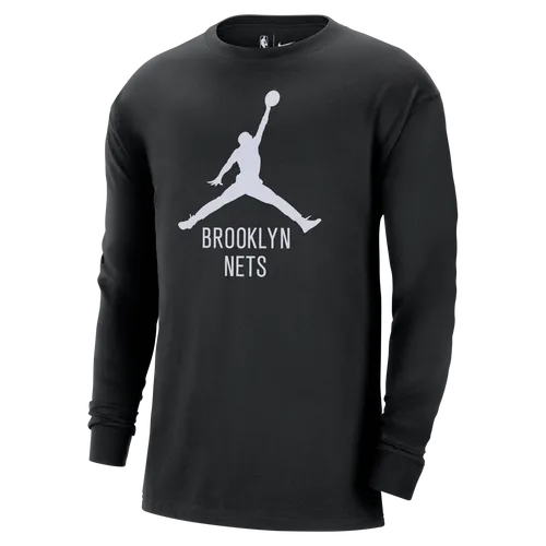 Brooklyn Nets Essential Jordan NBA-Longsleeve für Herren - Schwarz