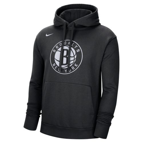Brooklyn Nets Essential Nike NBA-Fleece-Hoodie für Herren - Schwarz