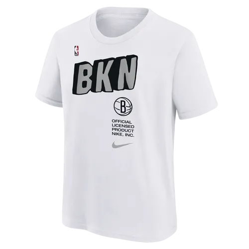 Brooklyn Nets Nike NBA-T-Shirt für ältere Kinder (Jungen) - Weiß