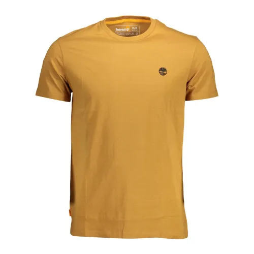 Brown Cotton T-Shirt Timberland