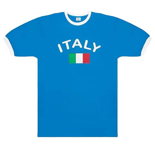 BRUBAKER T-Shirt Italien - Retro Unisex Fan Shirt für Herren und Damen (1-tlg)