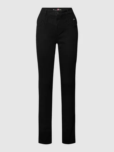 Buena Vista Jeans mit Label-Detail Modell 'Florida' in Black