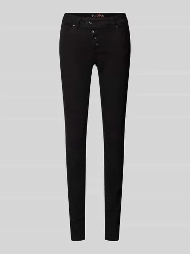 Buena Vista Skinny Fit Jeans mit Gesäßtaschen Modell 'Malibu' in Black