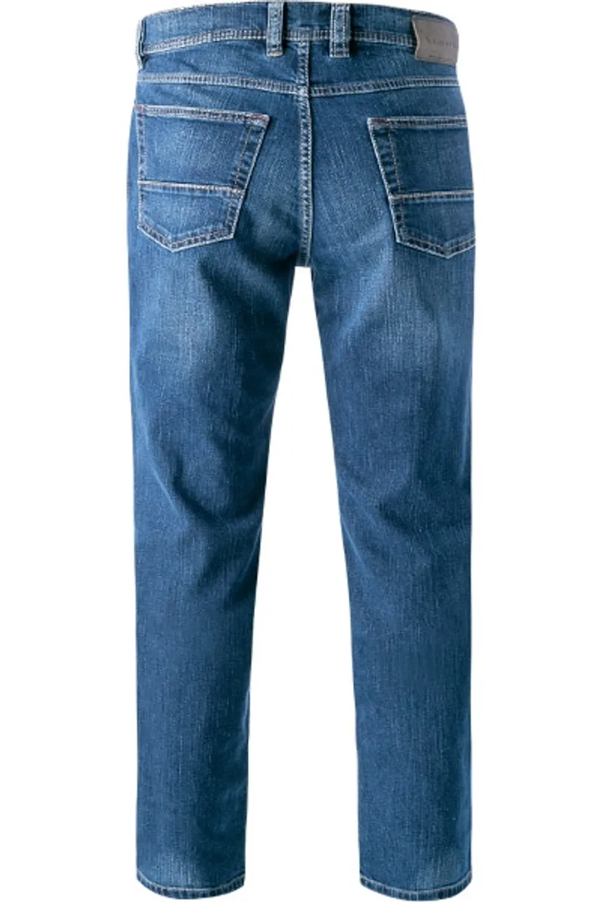 bugatti Herren Jeans blau Baumwoll-Stretch