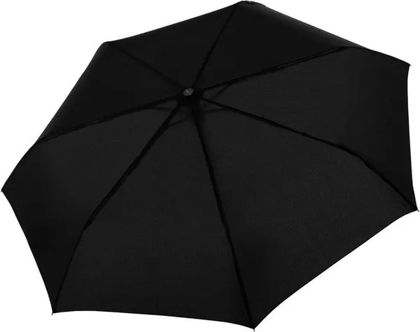 bugatti Taschenregenschirm Mate, uni black, für Herren