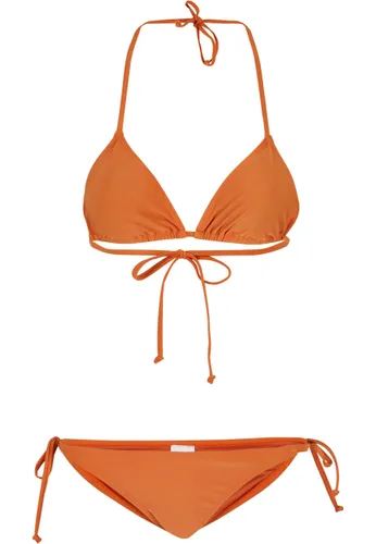 Bügel-Bikini URBAN CLASSICS "Urban Classics Damen Ladies Recycled Triangle Bikini" Gr. XL, N-Gr, orange (vintageorange) Damen Bikini-Sets Ocean Blue