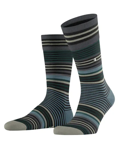 Burlington Herren Socken Stripe M SO Wolle gemustert 1 Paar