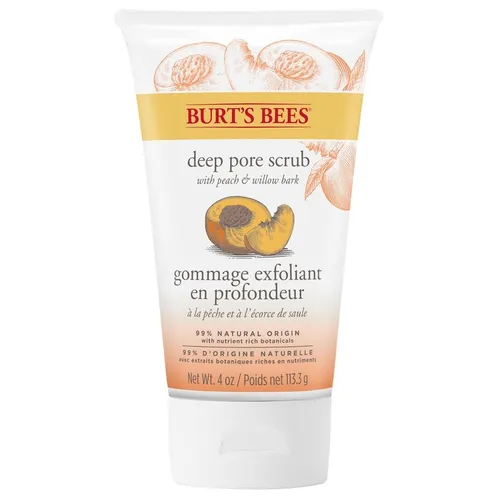 Burt's Bees - Deep Pore Scrub Peach Willowbark Gesichtspeeling 110 g