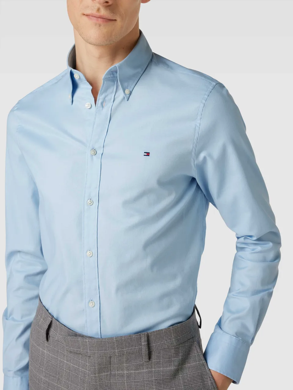 Business-Hemd mit Label-Stitching Modell 'FLEX'