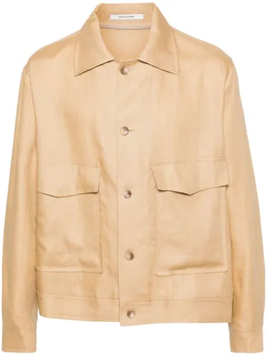 button-up linen jacket