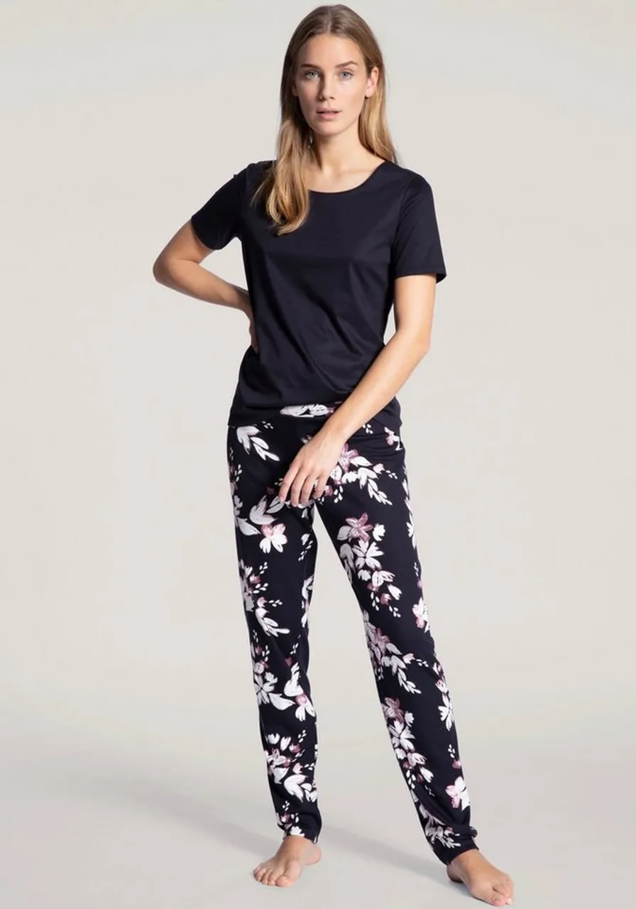 CALIDA Homewearhose Favourites Dreams (1-tlg) Loungehose mit floralem Muster, Pants mit Blumendruck