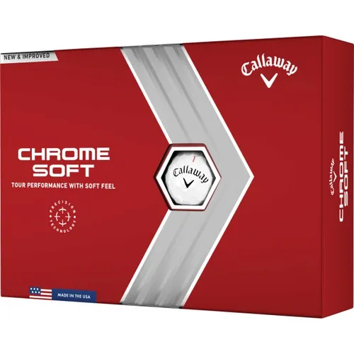 Callaway Chrome Soft Golfbälle - 12er Pack weiß