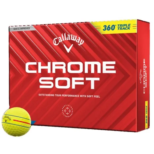 Callaway Chrome Soft Triple Track 360 12-Pack gelb