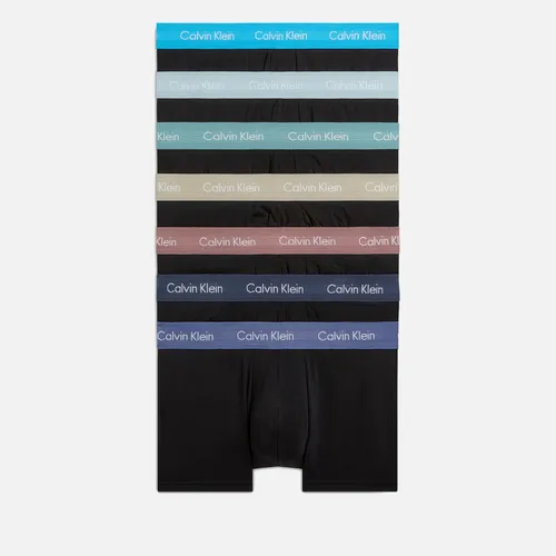 Calvin Klein 7-Pack Low Rise Cotton-Blend Trunks