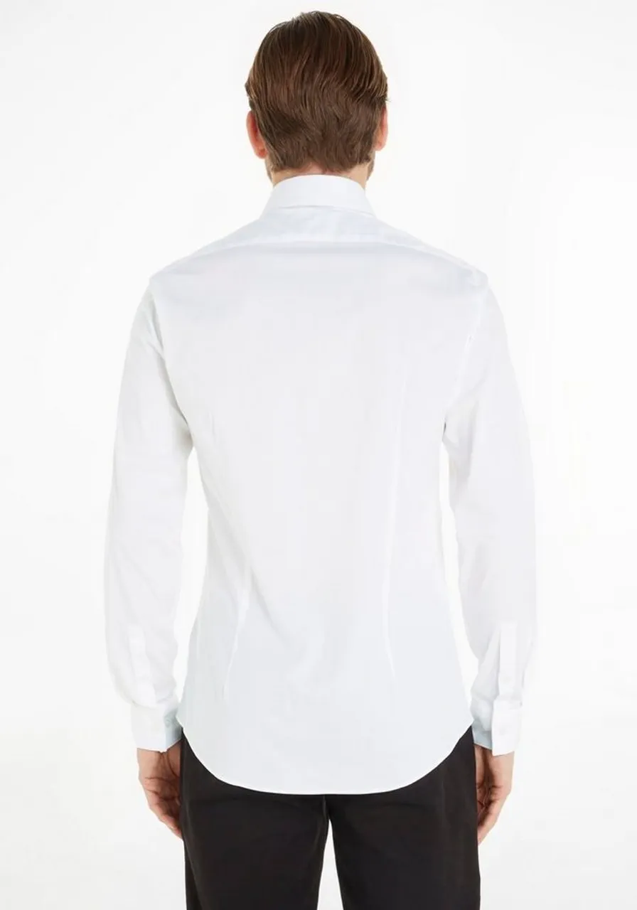 Calvin Klein Businesshemd POPLIN STRETCH SLIM SHIRT mit Kentkragen