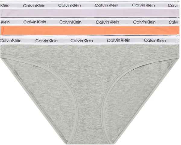 Calvin Klein Damen 3er Pack Slips Bikini Form Baumwolle mit