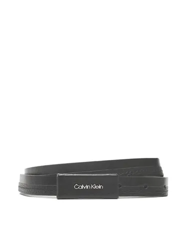 Calvin Klein Damengürtel Daily Dressed Plaque 2cm Belt K60K610499 Schwarz