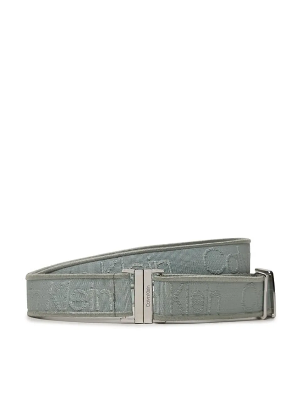 Calvin Klein Damengürtel Gracie Logo Jacquard Belt 3.0 K60K611922 Grau