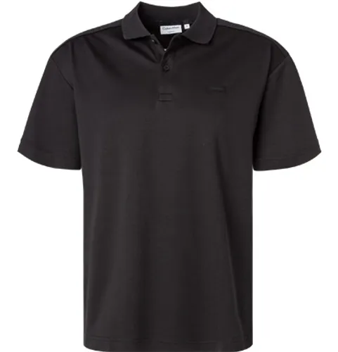 Calvin Klein Herren Polo-Shirt schwarz Baumwoll-Jersey