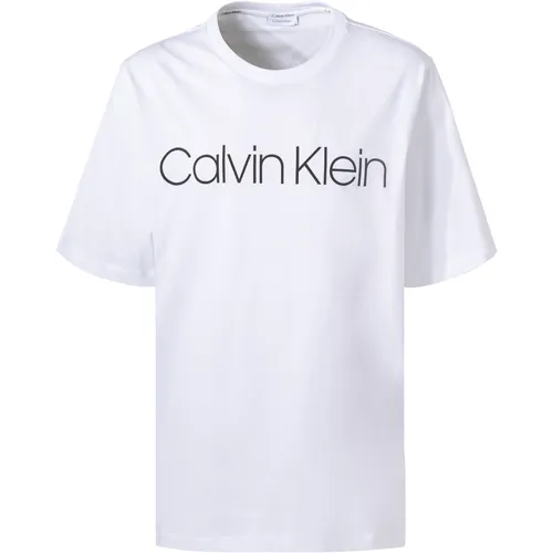 Calvin Klein Herren T-Shirt weiß Baumwolle