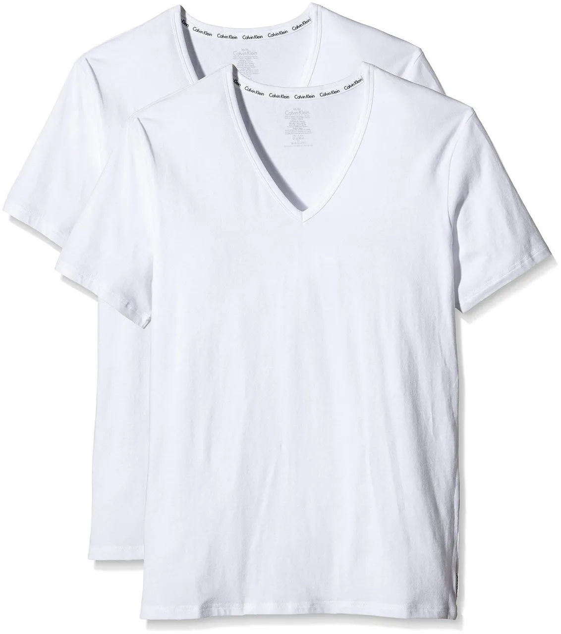 Calvin Klein Herren T-Shirts Kurzarm V Neck V-Ausschnitt