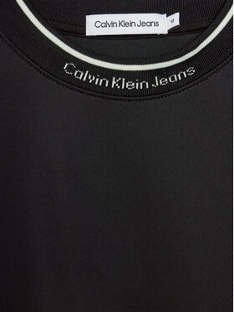Calvin Klein Jeans Bluse Logo Tape IG0IG02348 Schwarz Relaxed Fit