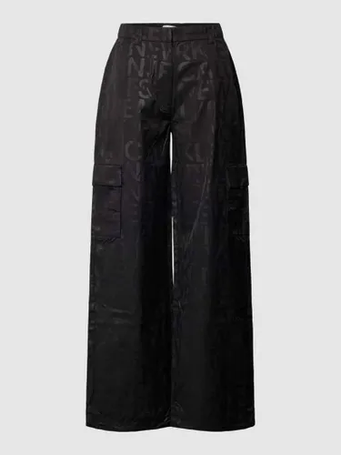 Calvin Klein Jeans Cargohose Allover-Print in Black