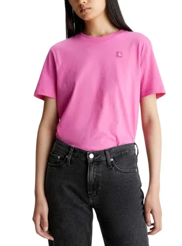 Calvin Klein Jeans Damen T-Shirt Kurzarm Ck Embro Badge