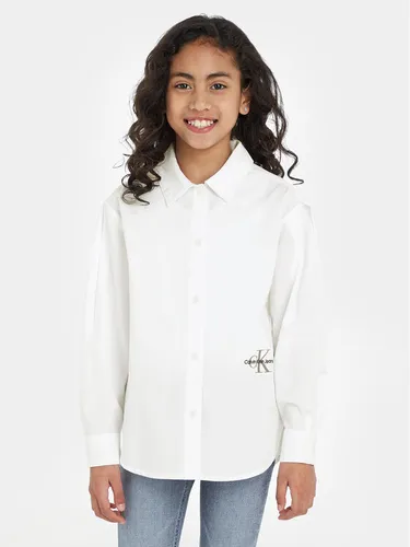 Calvin Klein Jeans Hemd IG0IG02223 Weiß Oversize