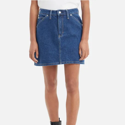 Calvin Klein Jeans High Rise Denim Utility Skirt