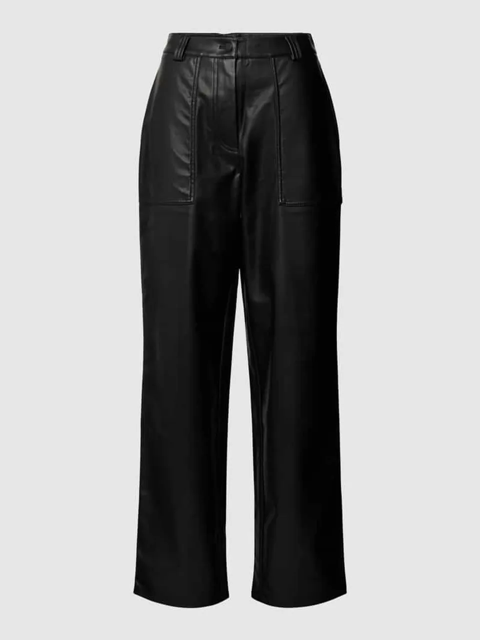 Calvin Klein Jeans Hose in Leder-Optik Modell 'FAUX LEATHER' in Black