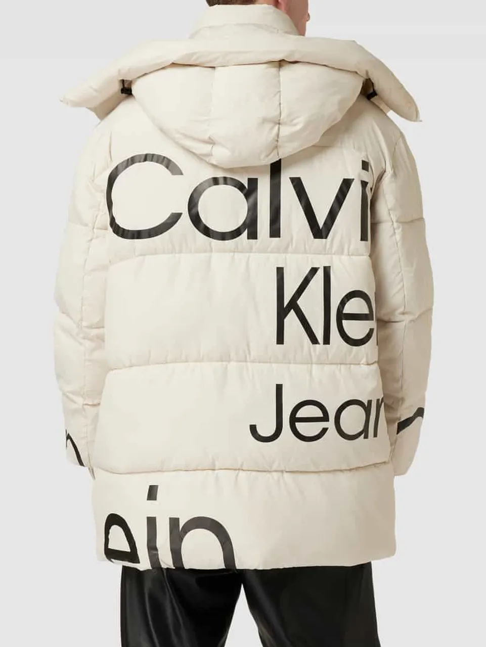 Calvin Klein Jeans Jacke mit Label-Print Modell 'DISRUPTED' in Offwhite